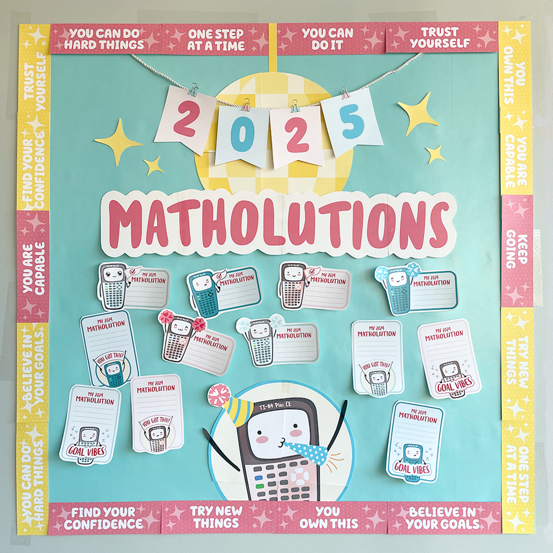 Matholutions Bulletin Board Décor